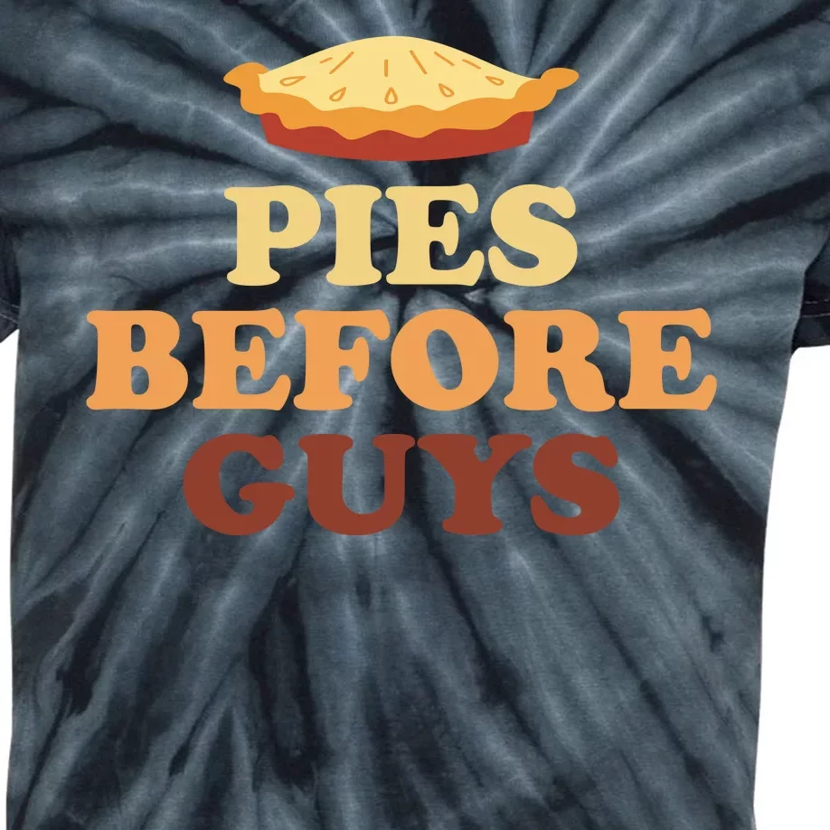 Pies Before Guys Funny Thanksgiving Kids Tie-Dye T-Shirt