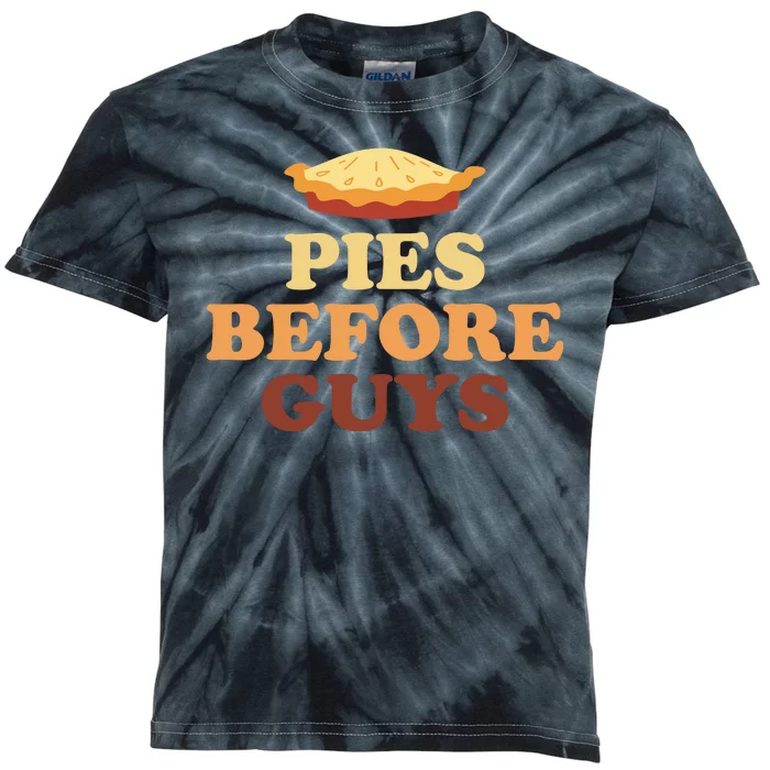 Pies Before Guys Funny Thanksgiving Kids Tie-Dye T-Shirt