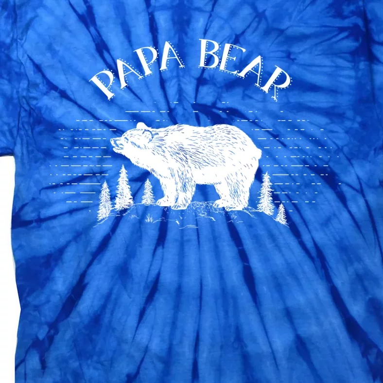 Papa Bear Gift Tie-Dye T-Shirt