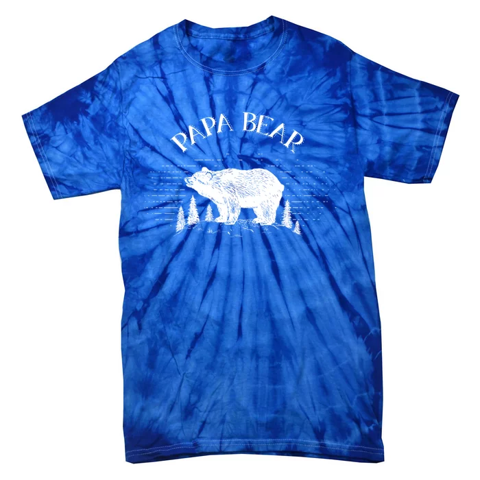 Papa Bear Gift Tie-Dye T-Shirt