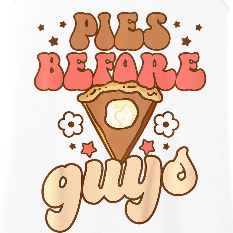 Pies Before Guys Funny Baby Thanksgiving Vibes Groovy Ladies Essential Tank