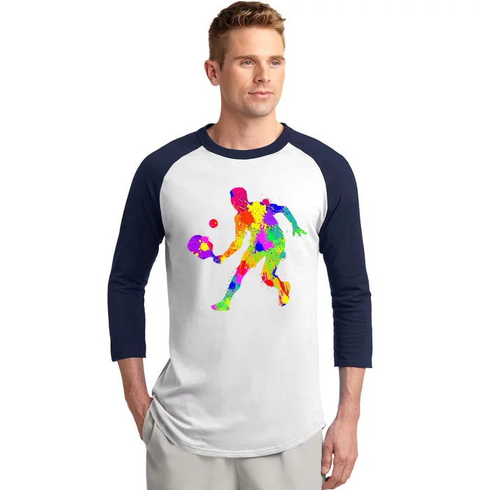 Pickleball Boy Gift Baseball Sleeve Shirt