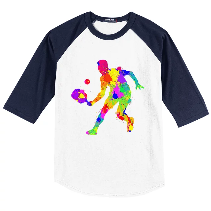 Pickleball Boy Gift Baseball Sleeve Shirt