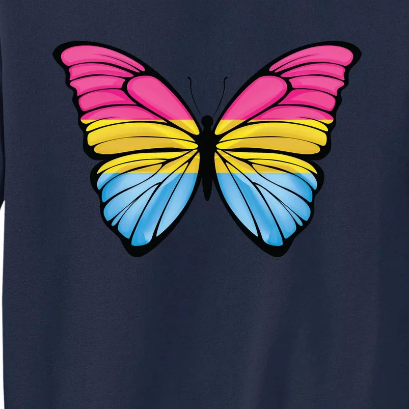 Pansexual Butterfly Hypolimnas Pan Pride Flag Pansexuality Tall Sweatshirt