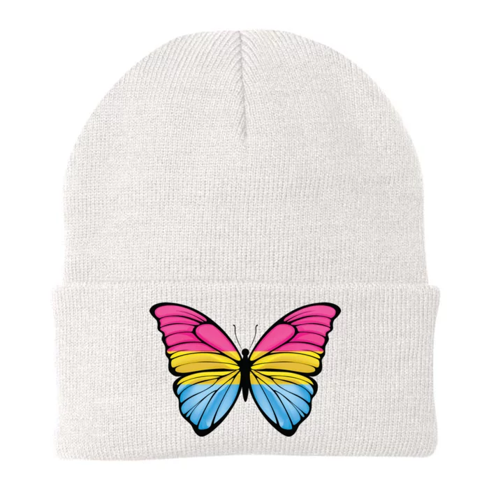 Pansexual Butterfly Hypolimnas Pan Pride Flag Pansexuality Knit Cap Winter Beanie