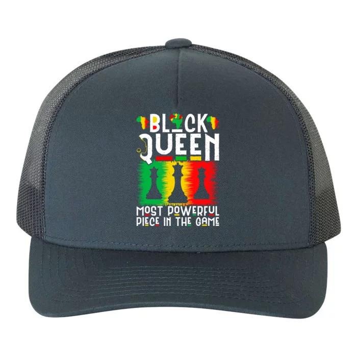 Proud Black History Month Black Queen Juneteenth Gift Yupoong Adult 5-Panel Trucker Hat