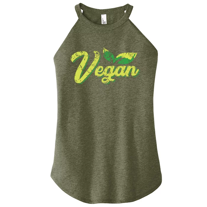 Plant Base Herbivore Go Vegan Women’s Perfect Tri Rocker Tank