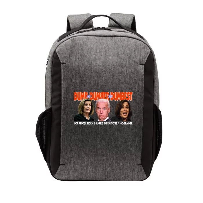 Pelosi Biden Harris Dumb And Dumber And Dumbest Funny Anti Biden Vector Backpack