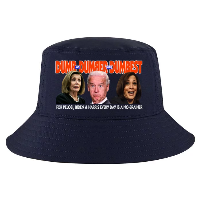 Pelosi Biden Harris Dumb And Dumber And Dumbest Funny Anti Biden Cool Comfort Performance Bucket Hat