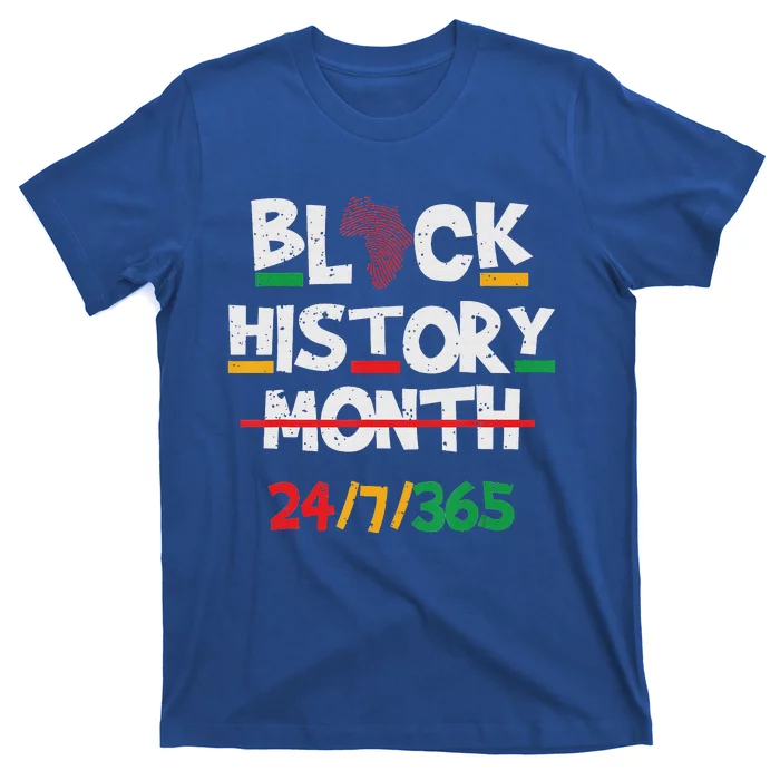 Proud Black Heritage Black History Month 24 7 T-Shirt