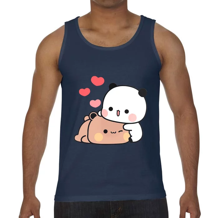 Panda Bear Hug Bubu Dudu Valentines Day's Comfort Colors® Tank Top