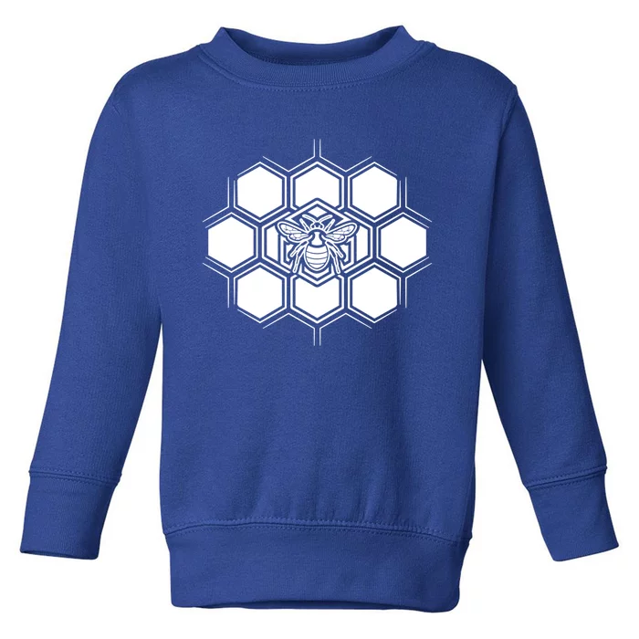 Proud Beekeeper Honeycomb Honeycute Giftbee Beekeeping Apiarist Great Gift Toddler Sweatshirt