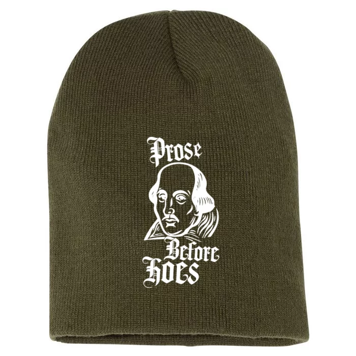 Prose Before Hoes Short Acrylic Beanie