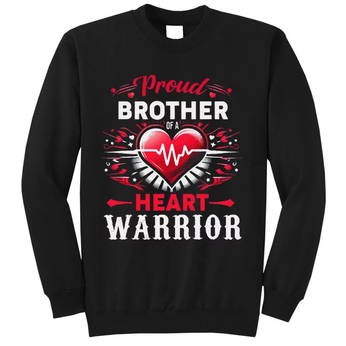 Proud Brother Heart Warrior Chd Awareness Congenital Defect Tall Sweatshirt