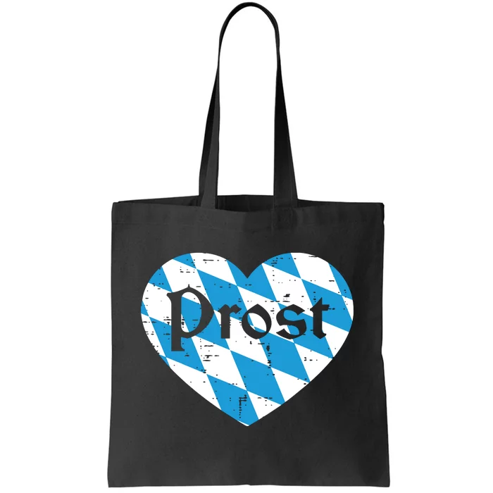 Prost Bavarian Heart Cute Oktoberfest Tote Bag