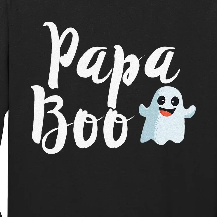 Papa Boo Halloween Family Matching Ghost Dad Tall Long Sleeve T-Shirt