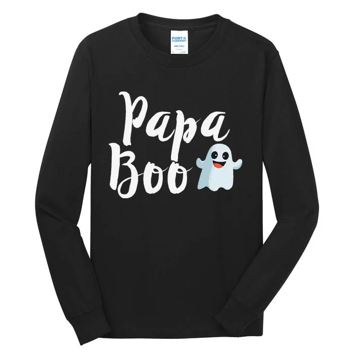 Papa Boo Halloween Family Matching Ghost Dad Tall Long Sleeve T-Shirt