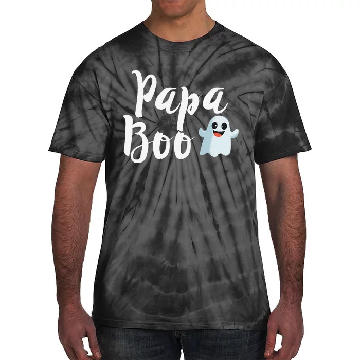 Papa Boo Halloween Family Matching Ghost Dad Tie-Dye T-Shirt