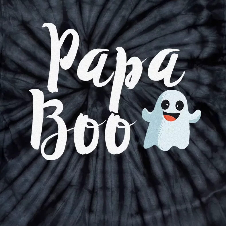 Papa Boo Halloween Family Matching Ghost Dad Tie-Dye T-Shirt