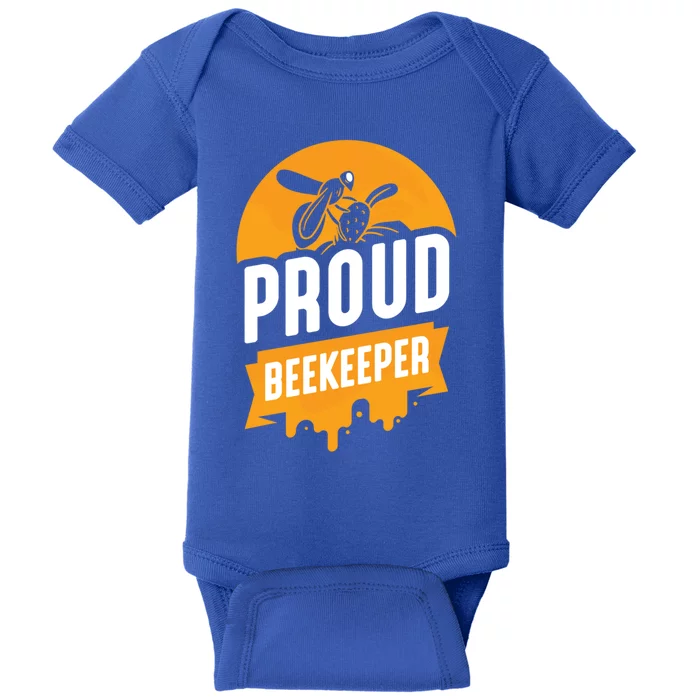 Proud Beekeeper Honeybee Bee Beekeeping Hobby Gift Baby Bodysuit