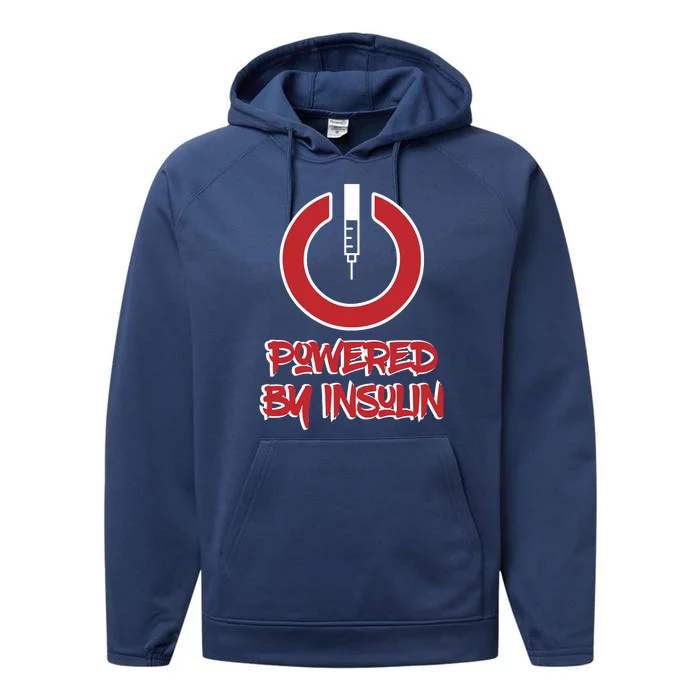 Powered By Insulin Diabetic, Diabetes Performance Fleece Hoodie