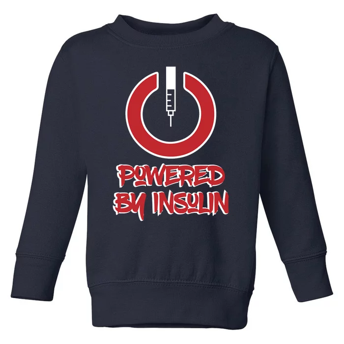 Powered By Insulin Diabetic, Diabetes Toddler Sweatshirt