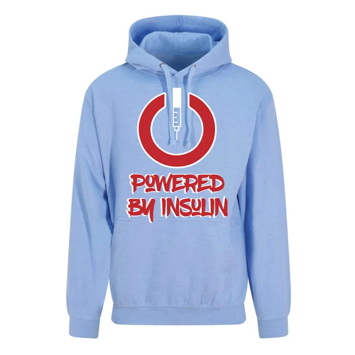 Powered By Insulin Diabetic, Diabetes Unisex Surf Hoodie