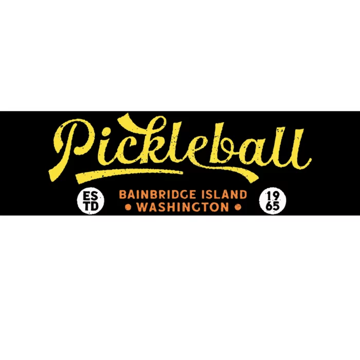 Pickleball Bainbridge Island 1965 Vintage Pickleball Bumper Sticker