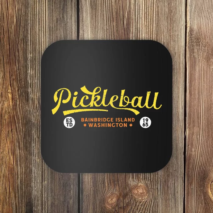 Pickleball Bainbridge Island 1965 Vintage Pickleball Coaster