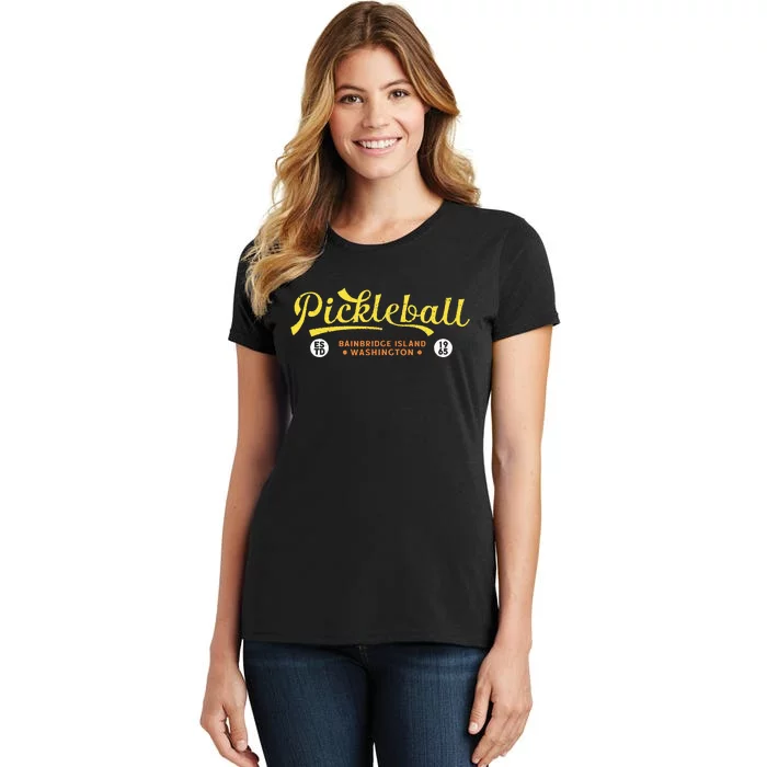 Pickleball Bainbridge Island 1965 Vintage Pickleball Women's T-Shirt