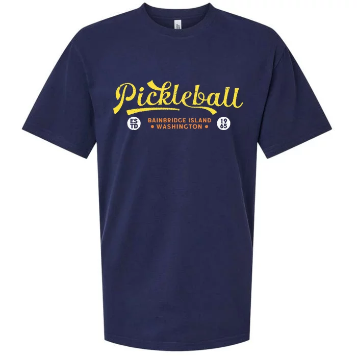 Pickleball Bainbridge Island 1965 Vintage Pickleball Sueded Cloud Jersey T-Shirt