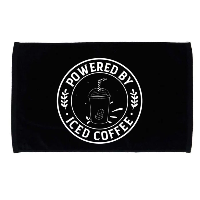 Powered By Iced Coffee Microfiber Hand Towel