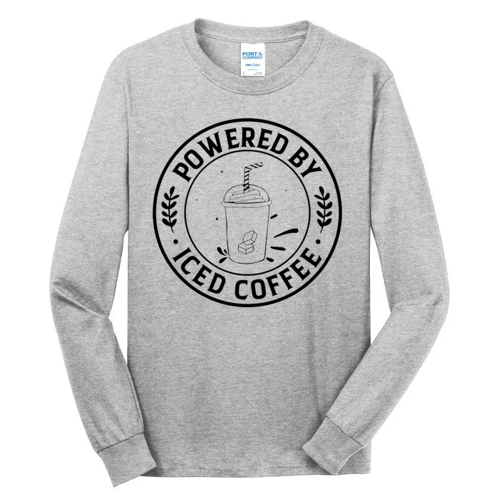 Powered By Iced Coffee Tall Long Sleeve T-Shirt