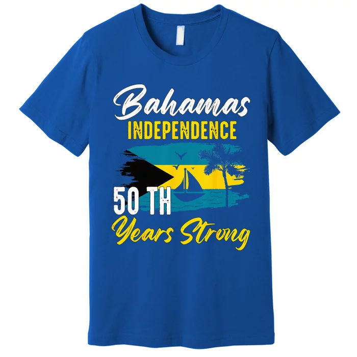 Proud Bahamas Independence 50TH Celebration Souvenir Premium T-Shirt