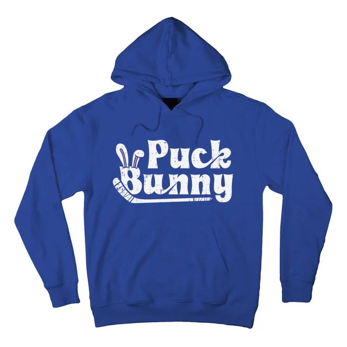 Puck Bunny Ice Hockey Stick Cute Player Meaningful Gift Tall Hoodie