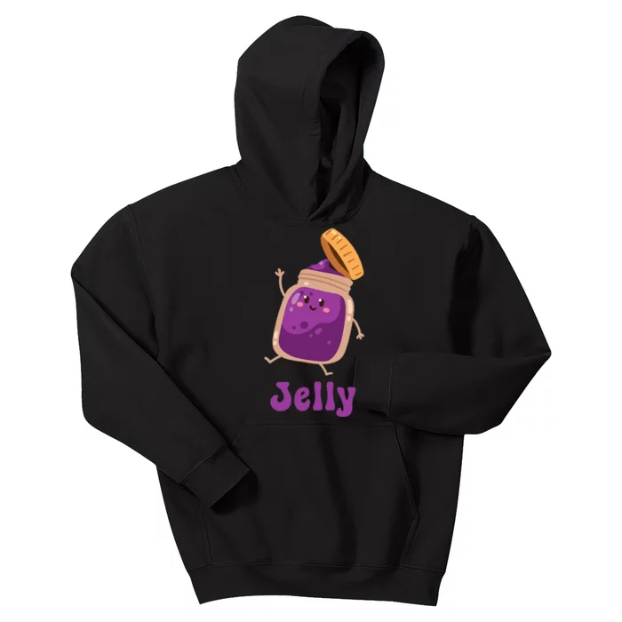 Peanut Butter & Jelly Matching Couple Halloween Best Friends Kids Hoodie