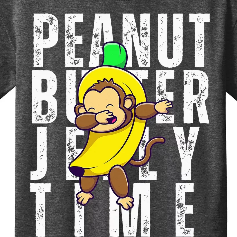 Peanut Butter Jelly Time Monkey Dancing In A Banana Suit Kids T-Shirt