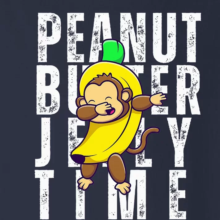 Peanut Butter Jelly Time Monkey Dancing In A Banana Suit Toddler Long Sleeve Shirt