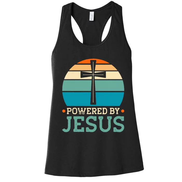 Powered By Jesus Women's Racerback Tank