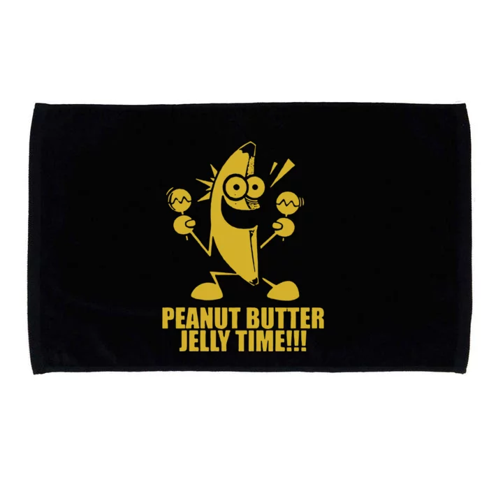 Peanut Butter Jelly Time Banana Microfiber Hand Towel