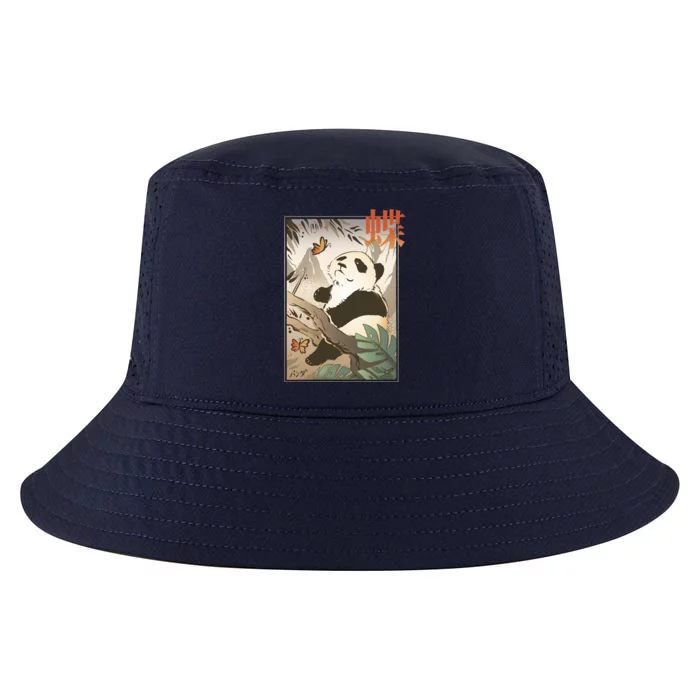 Panda Butterfly Japanese Cool Comfort Performance Bucket Hat