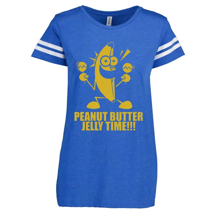 Peanut Butter Jelly Time Banana Enza Ladies Jersey Football T-Shirt