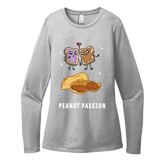 Peanut Butter Jelly Nuts Lovers Cute Breakfast Sweet Foodies Gift Womens CVC Long Sleeve Shirt