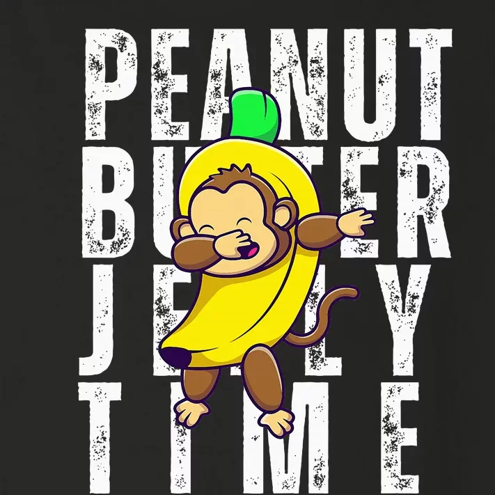 Peanut Butter Jelly Time Monkey Dancing In A Banana Toddler Long Sleeve Shirt