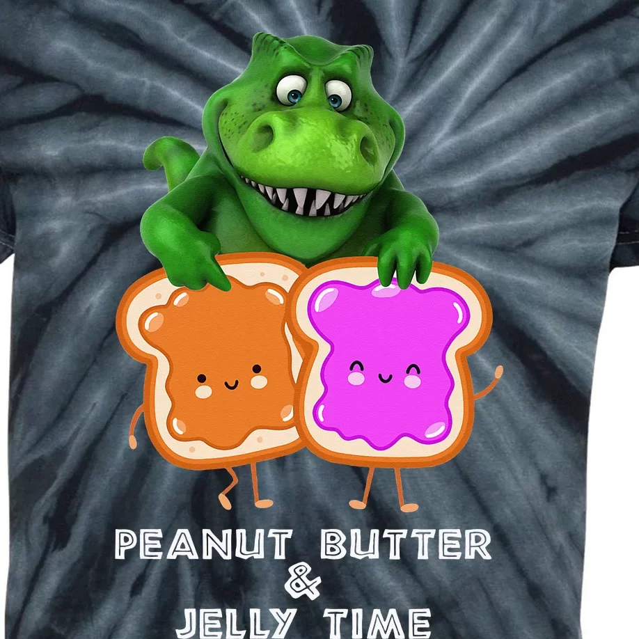 Peanut Butter & Jelly Time Kids Tie-Dye T-Shirt