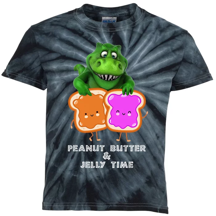 Peanut Butter & Jelly Time Kids Tie-Dye T-Shirt