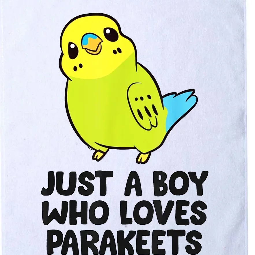 Parakeet Boy Just A Boy Who Loves Parakeets Platinum Collection Golf Towel