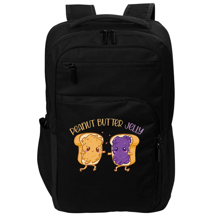 Peanut Butter Jelly Matching Couples Lover Halloween Impact Tech Backpack