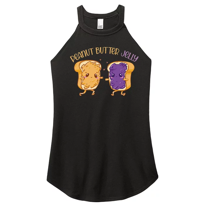 Peanut Butter Jelly Matching Couples Lover Halloween Women’s Perfect Tri Rocker Tank