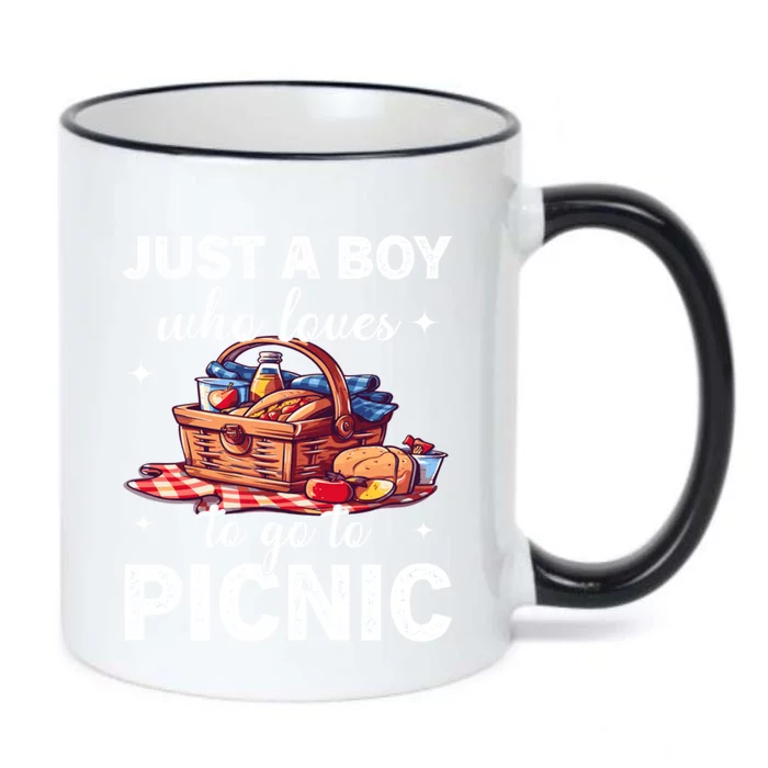 Picnic Basket Just A Who Loves Picnic Family Picnic Fun Gift Black Color Changing Mug